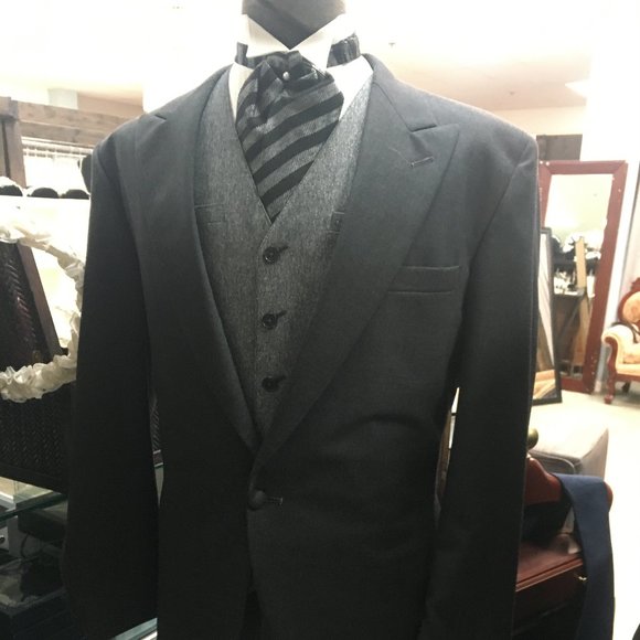 Franco Benicci Other - NWT Horst Tweed Vest Adjustable Waistcoat Grey